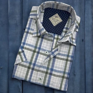 Eren Style Pamuklu Linen Kumaş Kısa Kollu Erkek Gömlek (Regular Kalıp)