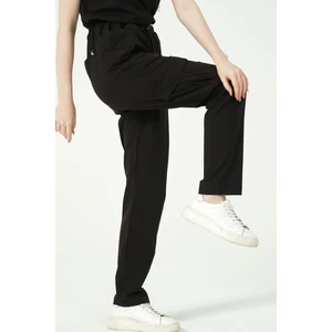 Pratik Medikal Siyah Likralı Kargo Cep Doktor Hemşire Forması Tek Alt