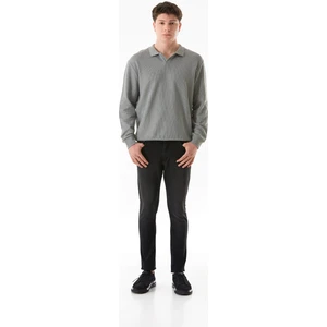 Fermuarlı Straight Jean Pantolon