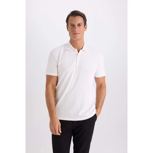 Slim Fit Dar Kesim Polo Yaka Kısa Kollu Pamuklu Basic Düz Tişört M6609AZ25SP