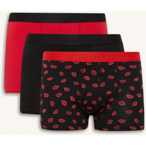 Kalp Desenli 3'lü Boxer E2927AX25SP