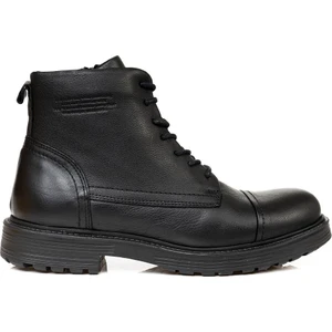 16180 Mr Military Casual Erkek Klasik Bot Siyah