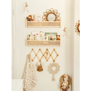 Mini Wooden Toys Ahşap Tasarım Hazeranlı Raf 2 Li