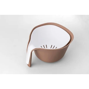 Xl 2'li Kulplu Pirinç Süzgeci - Meyve Sebze Yıkama Kabı Pirinç Yıkama Kasesi