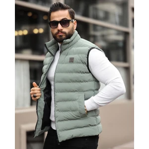 Dik Yaka, Çift Dikişli, Kapitone, Standart-Fit, Şişme Yelek 24USE2478