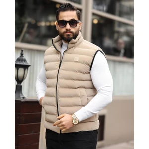 Dik Yaka, Çift Dikişli, Kapitone, Standart-Fit, Şişme Yelek 24USE2478