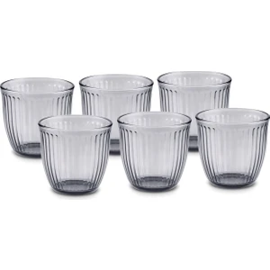 Gordes 6'lı Su Bardağı 290 ml Antrasit