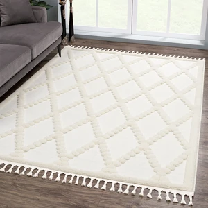 Giza Home Madu Krem Saçaklı Dokuma Salon ve Oturma Odası Halısı 1150-RO66 200x290