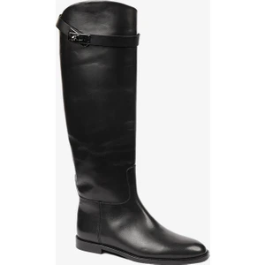 Kadın Siyah Hakiki Deri Çizme 4K2TC59158