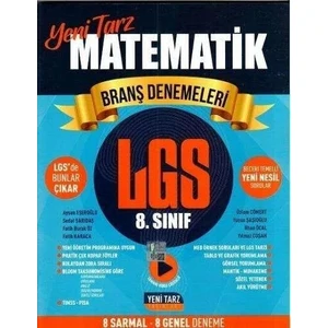 Yeni Tarz Yayınları 8. Sınıf LGS Matematik Branş Denemeleri - Aysun Eseroğlu