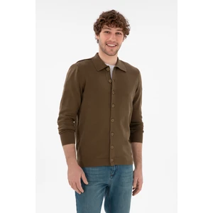 U.S. Polo Assn. Erkek Haki Hırka (Triko) 50298272-VR027