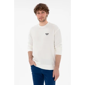 U.s. Polo Assn. Erkek Krem Sweatshirt 50290777-VR071