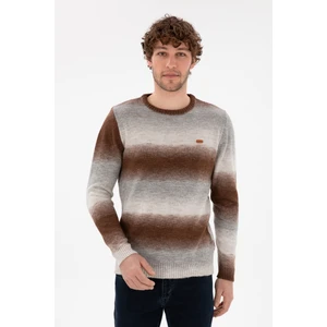 U.S. Polo Assn. Erkek Gri Melanj Kazak /triko 50297082-VR086