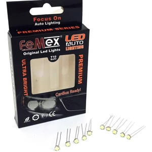 Premium T5 T4 10'lu Ince Bacaklı Kıl LED Mini LED Ampul Parlak Turkuaz