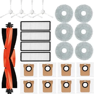 Xiaomi Robot Vakum X20 + / X20 Plus Aksesuarları Parçalar Ana Yan Fırça Hepa Filtre Paspas Bezi Toz Torbası Değişimi (Yurt Dışından)