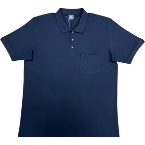 25 - 1252 Polo Yakalı Patlı Kısa Kol