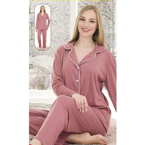 Wonder Girl Kadın Pijama Takımı Interlok Pamuklu Kumaş Geniş Kalıp Biyeli