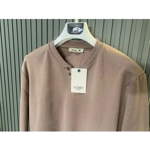 Uomo Park 5524 Yeni Sezon V Kesim Düğmeli Kaşkorse Kazak