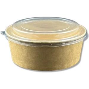 Kraft Karton Salata Kasesi Kapaklı 1100CC