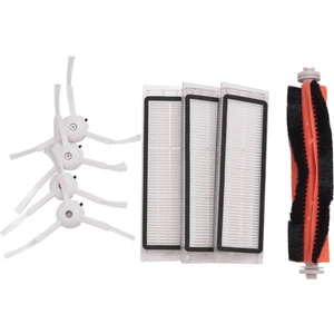 Set 3 Adet Hepa Filtre + 4 Adet Yan Fırça + 1 Adet Ana Fırça Xiaomi Mi Robot Süpürge Parçaları Aksesuarları Için Uygundur (Yurt Dışından)