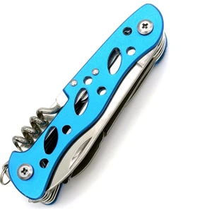 Çok Amaçlı Isveç Outdoor Kamp Çakısı 111mm Büyük Boy - Paslanmaz Çelik Mavi