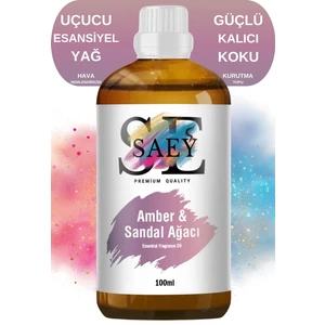 Amber Sandal Ağacı Esansiyel Uçucu Koku Yağ Buhurdanlık Yağı Difüzör Esansı Hobi Esans 100ml