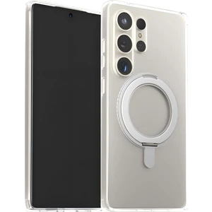 Samsung S25+ Uyumlu 360 Rotatable Magsafe Standlı Şeffaf Telefon Kılıfı