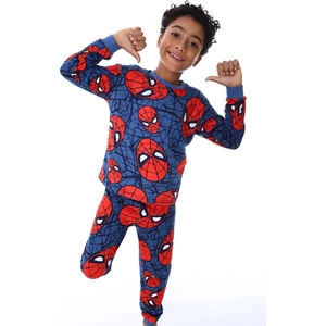Bunny Hopp %100 Pamuk Örümcek Adam Desenli Uzun Kollu Erkek Çocuk Pijama Takımı (3,4,5,6,7,8,9,10,11,12,13 Yaş)
