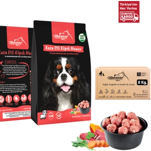 Barf Köpek Için Kuzulu Köfte 8 kg 8 Adet 1000GR