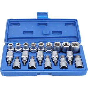 1/2 Torx ve E Lokma Takımı 19 Parça (T20-T25-T27-T30-T40-T45-T50-T55-T60-T70)