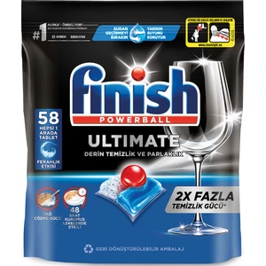 Ultimate 58 Kapsül Bulaşık Makinesi Deterjanı Tableti (1 x 58 Kapsül)
