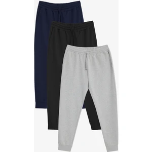 Altınyıldız Classics 3'lü Paket 2 Iplik Pamuklu Jogger Cepli Rahat Standart Fit Eşofman Altı