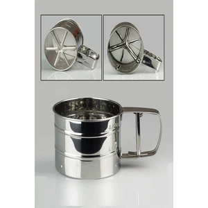 Kitchen Damys Paslanmaz Çelik Un Eleği Un Süzgeci Süzgeç 250 gr