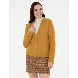 Pierre Cardin Kadın Safran Regular Fit Triko Hırka 50290576-VR043