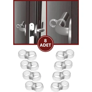 8 Adet Kapı Pencere Kolu Stoperi, Kapı Duvar Güvenliği Darbe Önleyici Tampon 8'li Set
