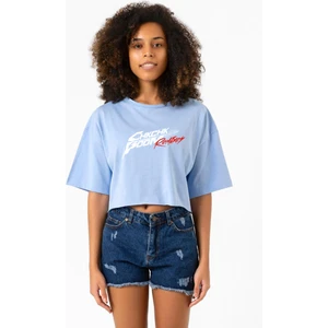 Stray Kids Chk Chk Boom Bebe Mavi Kadın Crop Tshirt