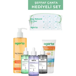 Günlük Bakım Güzellik Kiti + Makyaj Çantası Hediyeli