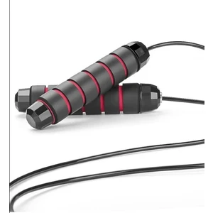 Lethe Boards 3m Siyah-Kırmızı Sporcu Atlama Ipi Egzersiz Ayarlanabilir 180 gr Antrenman Ipi