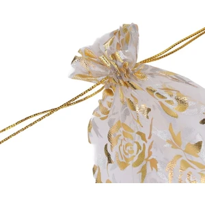 20 Ad 14  cm  x 12  cm   Şeffaf Altın Bez Kına Düğün Mevlit Sünnet Tespih Çerez  Kesesi Kese Çanta