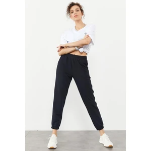 Kadın Lacivert Lastikli Paça Klasik Eşofman Alt