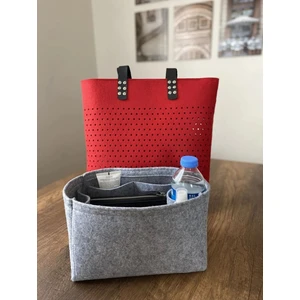 Keçe Love Suluklu Çanta içi Düzenleyici, Çanta içi Organizer