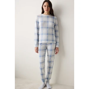Sleepy Gingham Termal Pantolon Pijama Takımı