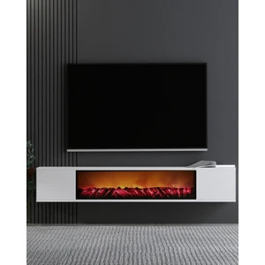 Demonte Decor Parladd şömineli Tv Sehpası Beyaz