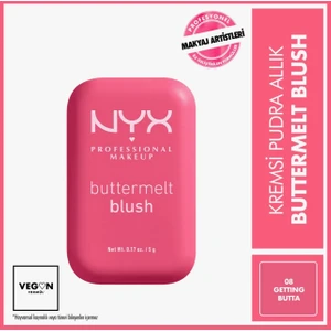 Nyx Professional Makeup Buttermelt Blush Kremsi Pembe Pudra Allık - 08 Getting Butta