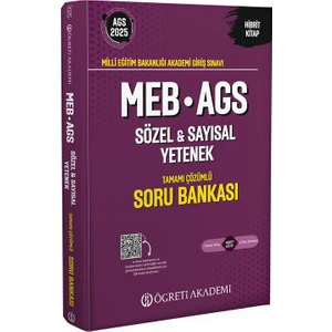 Öğreti Akademi 2025 MEB-AGS Soru Bankası Tamamı Çözümlü Sözel – Sayısal Yetenek