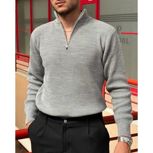 Erkek, Yarım Fermuar, Dik Yaka, Kışlık, Triko Örme, Old Money Culture, Kazak PLTK06