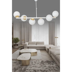 ŞL Şef Light Altina 6'li Beyaz Modern Lüks Avize