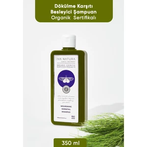 IVA NATURA Organik Hyaluronik Asit İçeren Besleyici Şampuan At Kuyruğu Bitkisi Özlü 350 ML