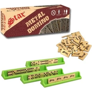 Metal Domino Pirinç Domino Istıkalı Domino Taşı Seti Zambak