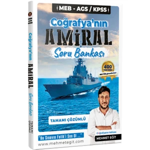 Mehmet Eğit MEB-AGS KPSS Coğrafyanın Amiral Tamamı Çözümlü Soru Bankası